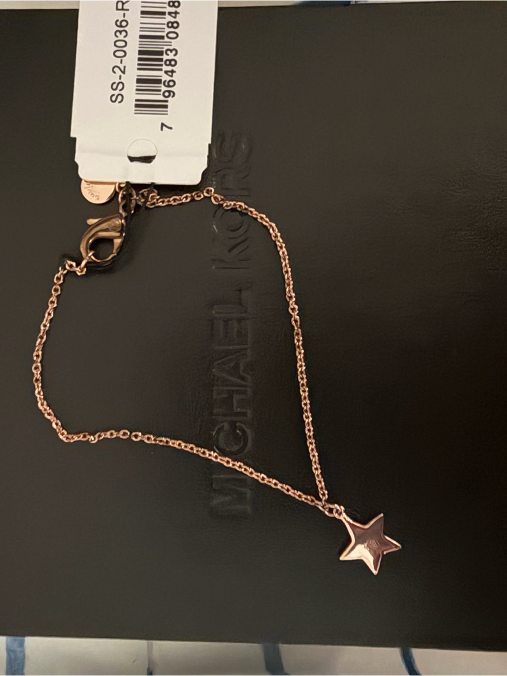 Michael Kors Rose Gold Star Charm Bracelet - Rose Gold
